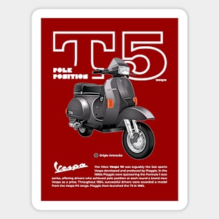 Vespa T5 Pole Position | Grigio Antracite Magnet